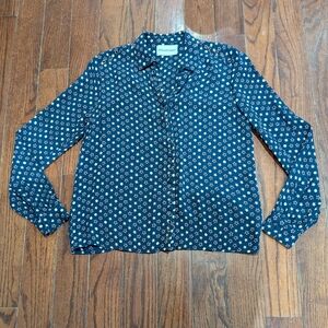 Zadig & Voltaire collard button up star shirt - size small